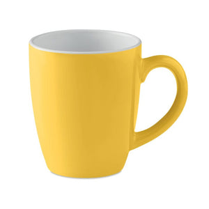 Tazza ceramica colorata 290ml Giallo - personalizzabile con logo