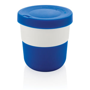 Tazza coffee to go 280ml in PLA blu - personalizzabile con logo