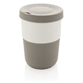 Tazza coffee to go in PLA 380ml grigio - personalizzabile con logo