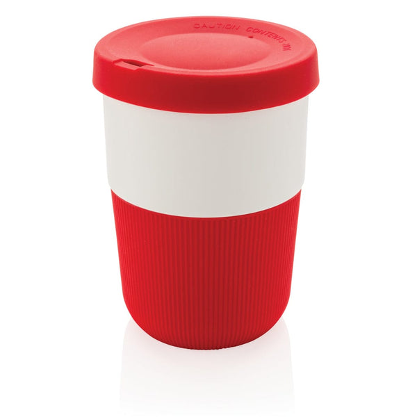 Tazza coffee to go in PLA 380ml rosso - personalizzabile con logo