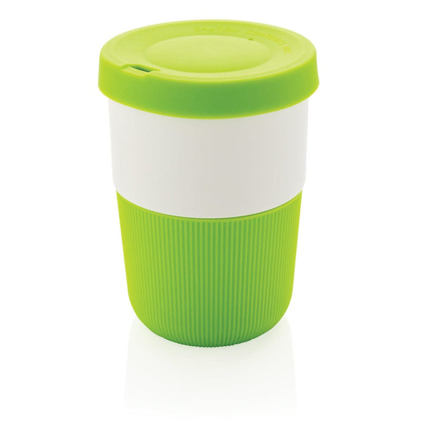 Tazza coffee to go in PLA 380ml verde - personalizzabile con logo