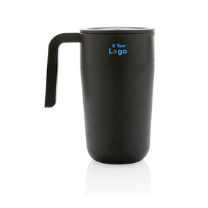 Tazza con manico in PP e SS riciclati GRS 480ml - personalizzabile con logo
