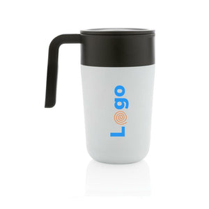 Tazza con manico in PP e SS riciclati GRS 480ml - personalizzabile con logo