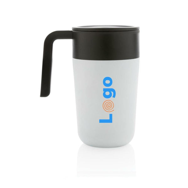 Tazza con manico in PP e SS riciclati GRS 480ml - personalizzabile con logo