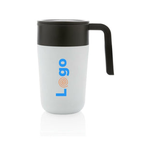 Tazza con manico in PP e SS riciclati GRS 480ml - personalizzabile con logo