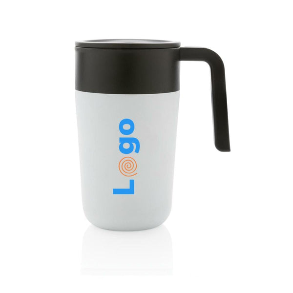 Tazza con manico in PP e SS riciclati GRS 480ml - personalizzabile con logo