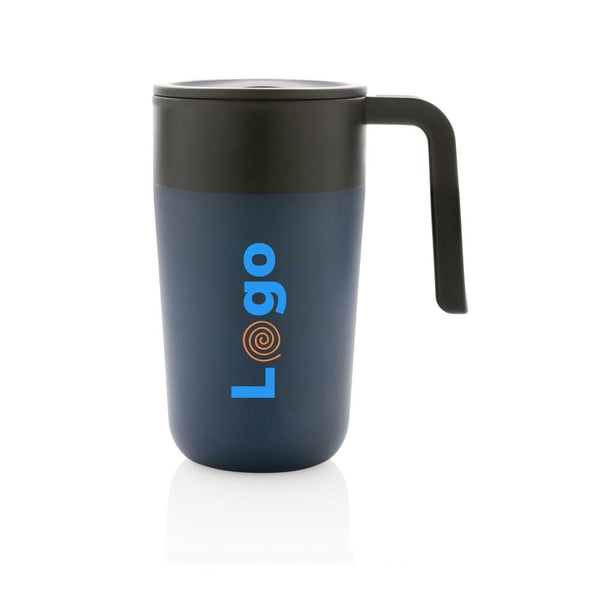 Tazza con manico in PP e SS riciclati GRS 480ml - personalizzabile con logo