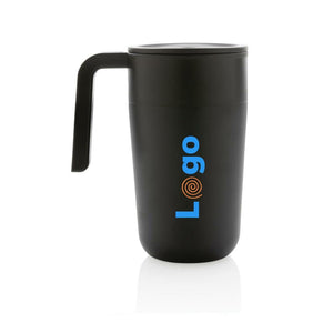 Tazza con manico in PP e SS riciclati GRS 480ml - personalizzabile con logo