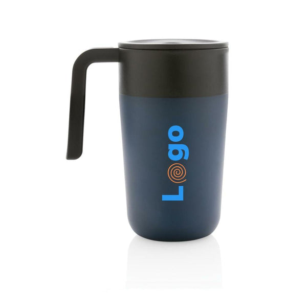 Tazza con manico in PP e SS riciclati GRS 480ml - personalizzabile con logo