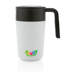 Tazza con manico in PP e SS riciclati GRS 480ml - personalizzabile con logo