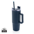 Tazza con manico Tana in plastica riciclata RCS 900ML blu navy - personalizzabile con logo