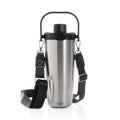 Tazza con tracolla Avira Ayala in rAcciaio RCS 600ml color argento - personalizzabile con logo