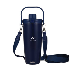 Tazza con tracolla Avira Ayala in rAcciaio RCS 600ml - personalizzabile con logo