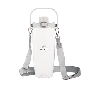 Tazza con tracolla Avira Ayala in rAcciaio RCS 600ml - personalizzabile con logo