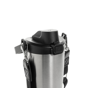 Tazza con tracolla Avira Ayala in rAcciaio RCS 600ml - personalizzabile con logo
