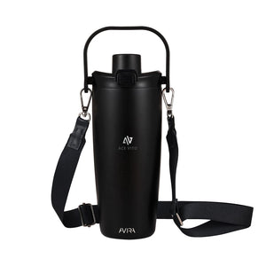 Tazza con tracolla Avira Ayala in rAcciaio RCS 600ml - personalizzabile con logo
