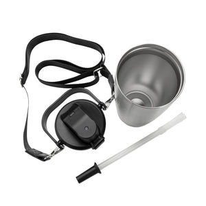 Tazza con tracolla Avira Ayala in rAcciaio RCS 600ml - personalizzabile con logo