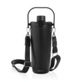 Tazza con tracolla Avira Ayala in rAcciaio RCS 600ml nero - personalizzabile con logo