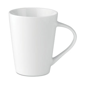 Tazza conica in porcellana 250 bianco - personalizzabile con logo