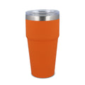 Tazza da auto in ceramica soft touch 500ml Arancione - personalizzabile con logo