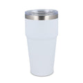 Tazza da auto in ceramica soft touch 500ml Bianco - personalizzabile con logo