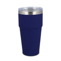 Tazza da auto in ceramica soft touch 500ml blu navy - personalizzabile con logo