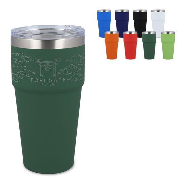 Tazza da auto in ceramica soft touch 500ml - personalizzabile con logo