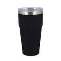 Tazza da auto in ceramica soft touch 500ml Nero - personalizzabile con logo