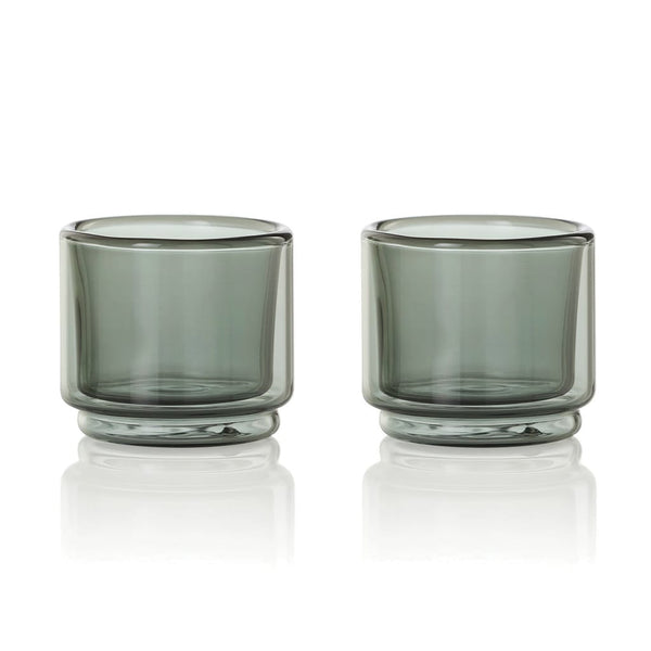 Tazza da caffè AdHoc Impact da 45 ml, set da 2 pezzi trasparente - personalizzabile con logo