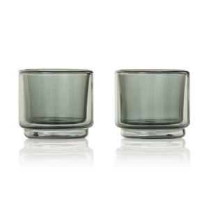Tazza da caffè AdHoc Impact da 45 ml, set da 2 pezzi trasparente - personalizzabile con logo