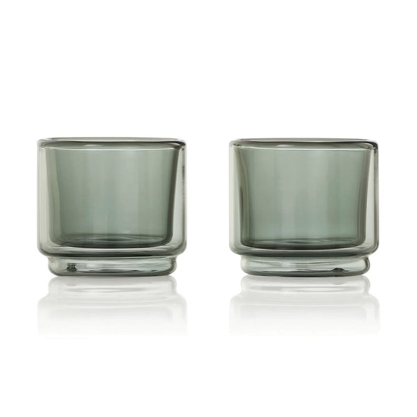 Tazza da caffè AdHoc Impact da 45 ml, set da 2 pezzi trasparente - personalizzabile con logo