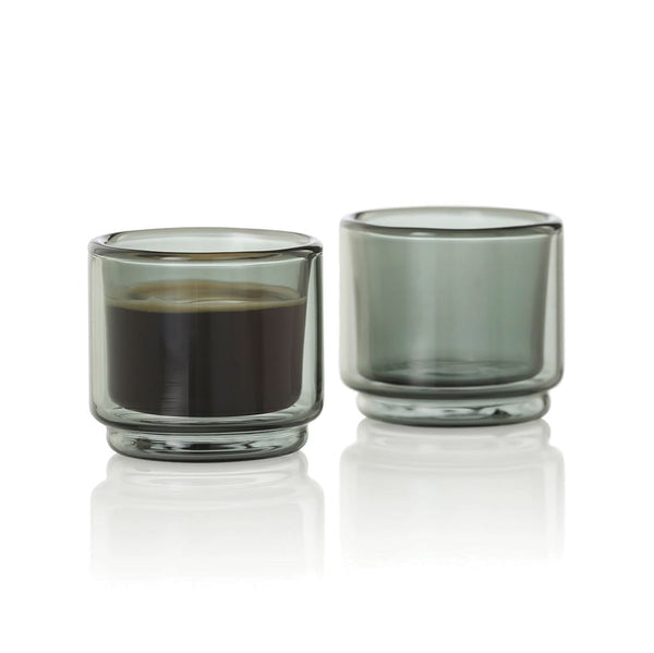 Tazza da caffè AdHoc Impact da 45 ml, set da 2 pezzi trasparente - personalizzabile con logo