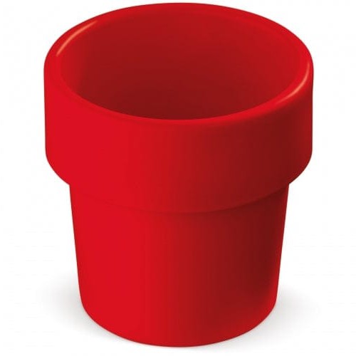 Tazza da caffè Hot-but-cool 240 ml Rosso - personalizzabile con logo