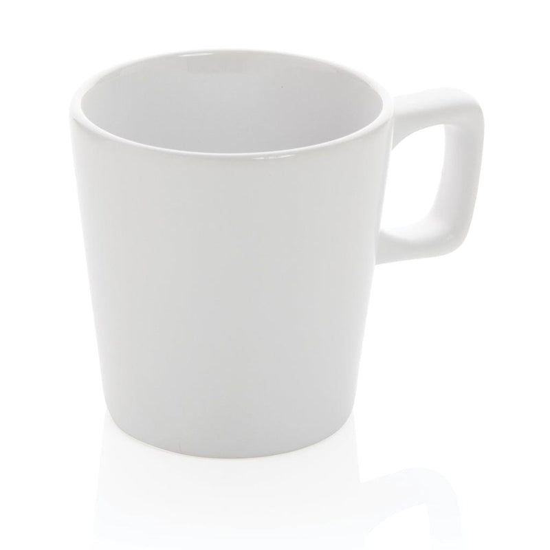 Tazza da caffè in ceramica modern bianco - personalizzabile con logo