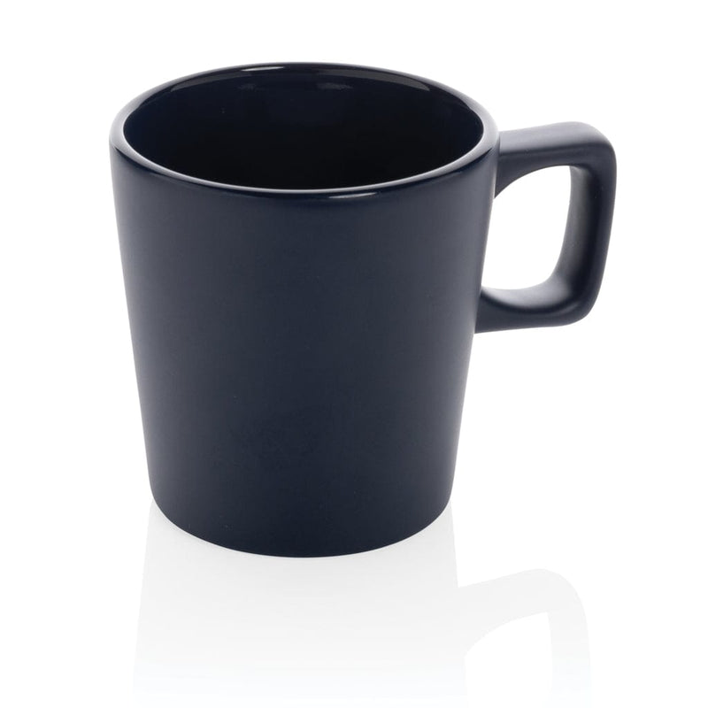 Tazza da caffè in ceramica modern blu navy - personalizzabile con logo