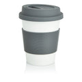 Tazza da caffè in ECO PLA grigio - personalizzabile con logo