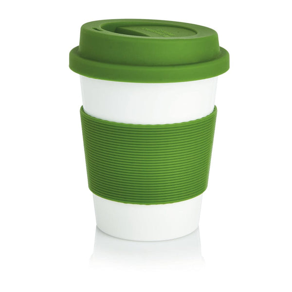 Tazza da caffè in ECO PLA verde - personalizzabile con logo