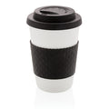 Tazza da caffè riutilizzabile 270ml nero - personalizzabile con logo