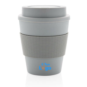 Tazza da caffè riutilizzabile con tappo a vite 350ml - personalizzabile con logo