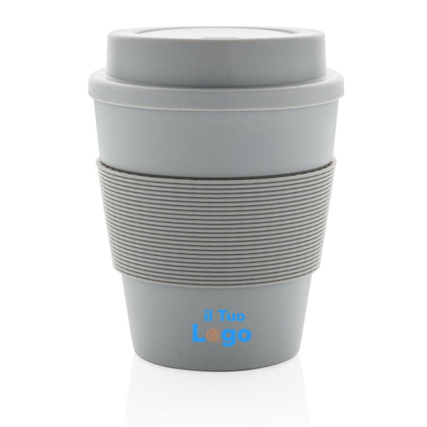 Tazza da caffè riutilizzabile con tappo a vite 350ml - personalizzabile con logo