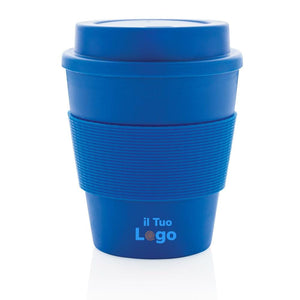 Tazza da caffè riutilizzabile con tappo a vite 350ml - personalizzabile con logo