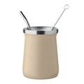 Tazza da tè Yerba mate Beige - personalizzabile con logo
