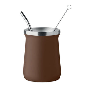 Tazza da tè Yerba mate Marrone - personalizzabile con logo