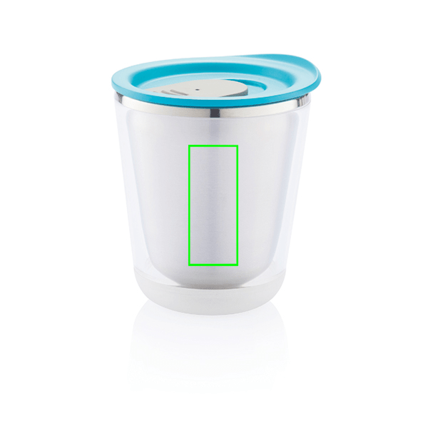 Tazza da viaggio Dia tappo colorato - personalizzabile con logo