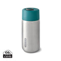 Tazza da viaggio termica Black+Blum in acciaio 340ml azzurro - personalizzabile con logo