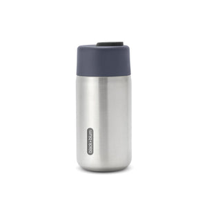 Tazza da viaggio termica Black+Blum in acciaio 340ml grigio - personalizzabile con logo