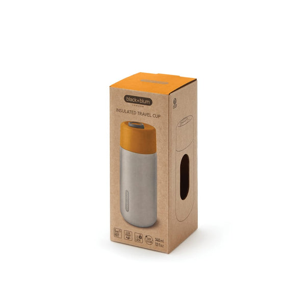 Tazza da viaggio termica Black+Blum in acciaio 340ml - personalizzabile con logo