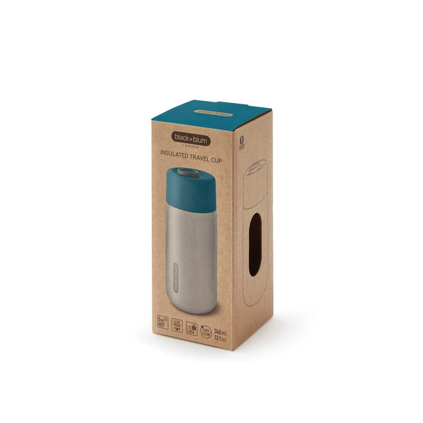 Tazza da viaggio termica Black+Blum in acciaio 340ml - personalizzabile con logo