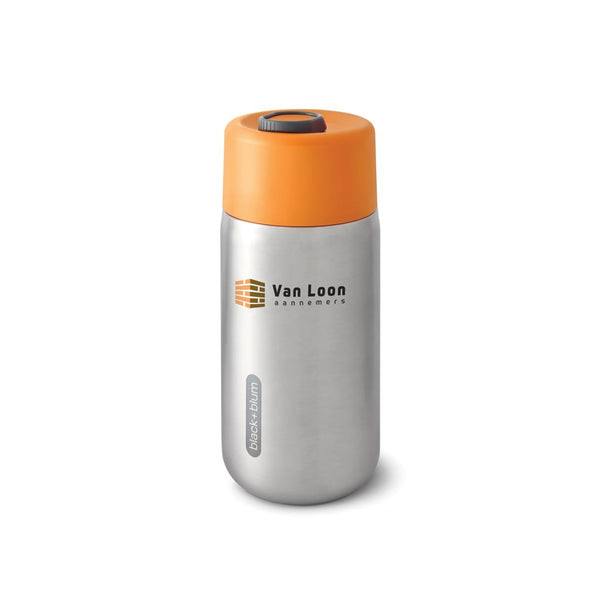 Tazza da viaggio termica Black+Blum in acciaio 340ml - personalizzabile con logo