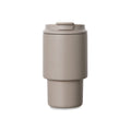 Tazza da viaggio VINGA Nagano RCS 350ML beige - personalizzabile con logo